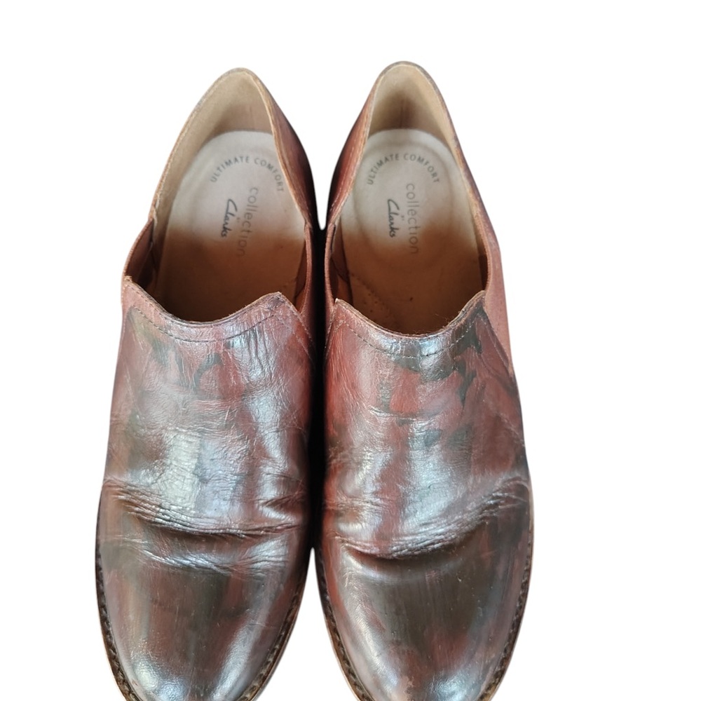 Clarks Collection Juliet Trim slip-on leather loafers